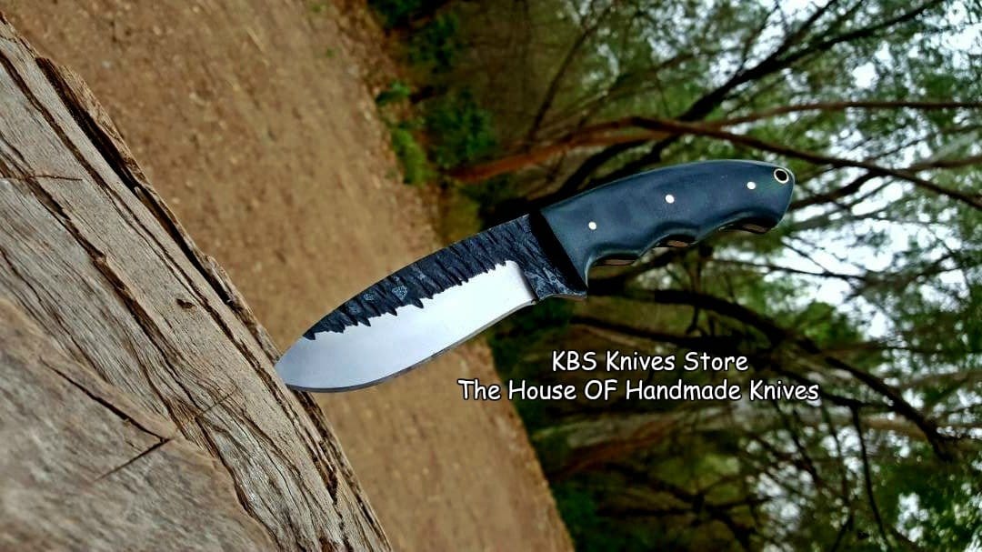 KBS Knives Store Knives Custom Handmade Hammered 1095 High Carbon Steel Blade Knife