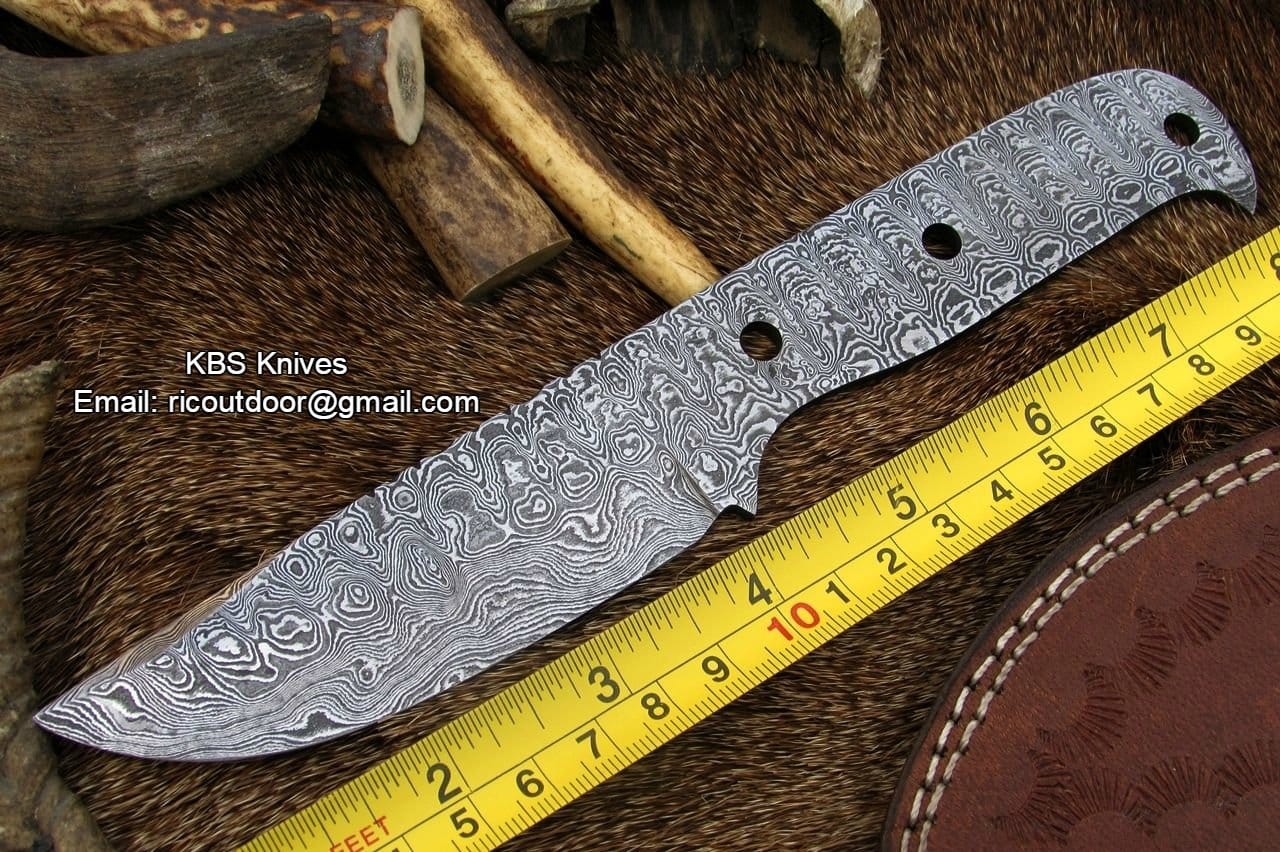 KBS Knives Store Knives Damascus Blank Blade