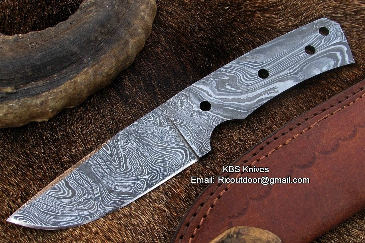KBS Knives Store Knives Damascus Blank Blade