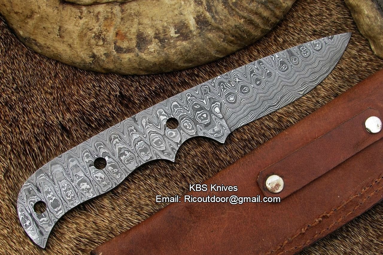 KBS Knives Store Knives Damascus Blank Blade
