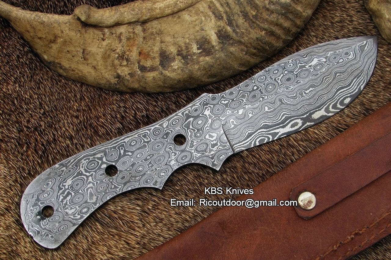 KBS Knives Store Knives Damascus Blank Blade