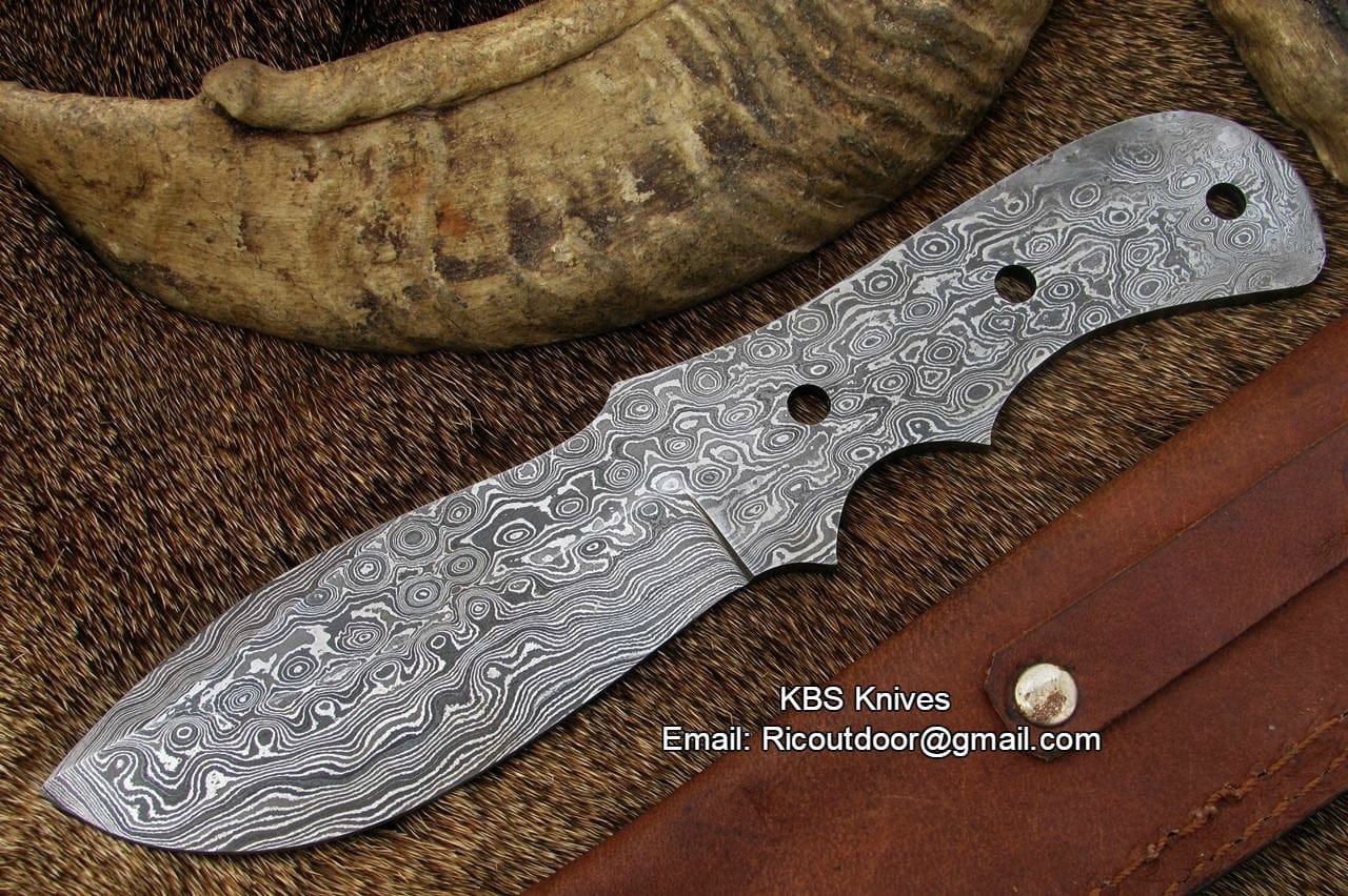 KBS Knives Store Knives Damascus Blank Blade