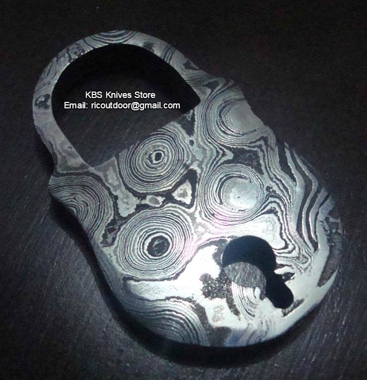 KBS Knives Store Knives DAMASCUS OLD LOCK and KEY PENDANTS