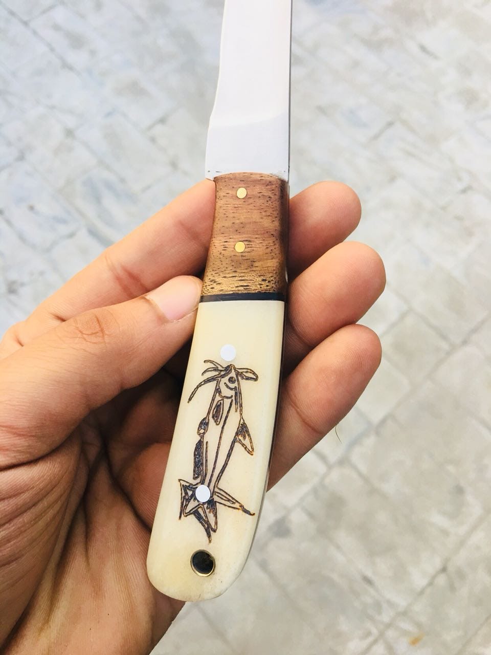 KBS Knives Store Knives Full Tang Custom Handmade D2 Flexible Blade Fishing Knife