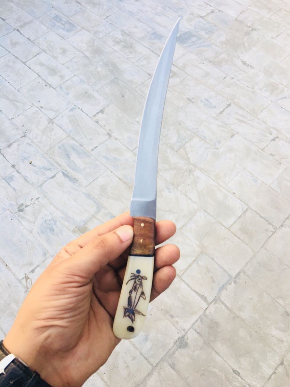 KBS Knives Store Knives Full Tang Custom Handmade D2 Flexible Blade Fishing Knife
