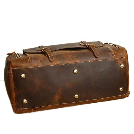 KBS Knives Store Leather Bag Leather Duffle Bag With Shoe Compartment