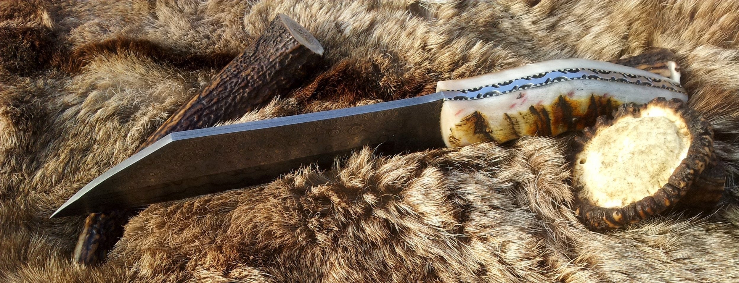 KBS Knives Store Seax Handmade Damascus Steel Seax Knife – Viking Full Tang Fixed