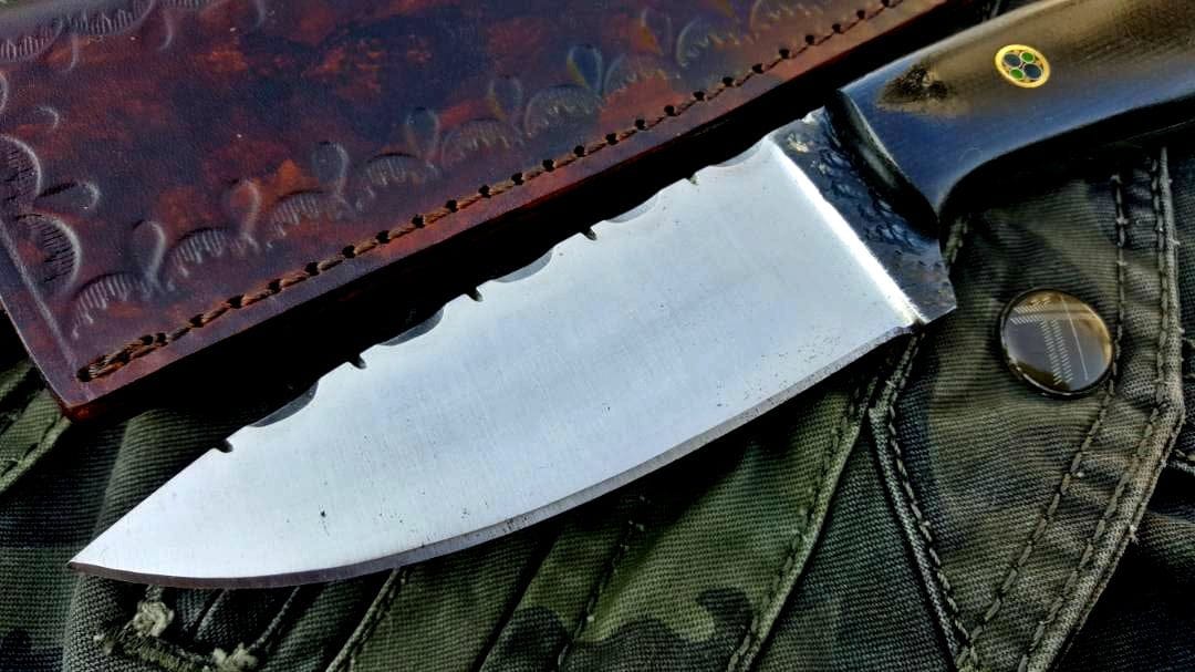 KBS Knives Store Skinner Knife Custom Handmade 1095 High Carbon Steel Hunting Skinning Camping Knife