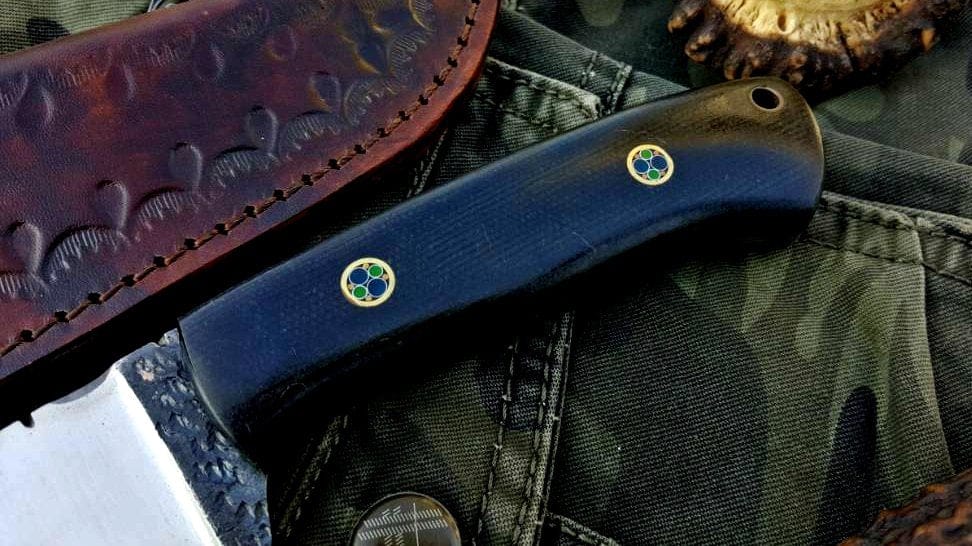 KBS Knives Store Skinner Knife Custom Handmade 1095 High Carbon Steel Hunting Skinning Camping Knife