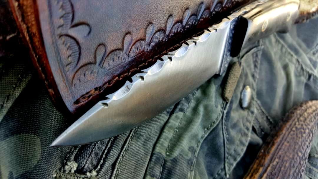 KBS Knives Store Skinner Knife Custom Handmade 1095 High Carbon Steel Hunting Skinning Camping Knife