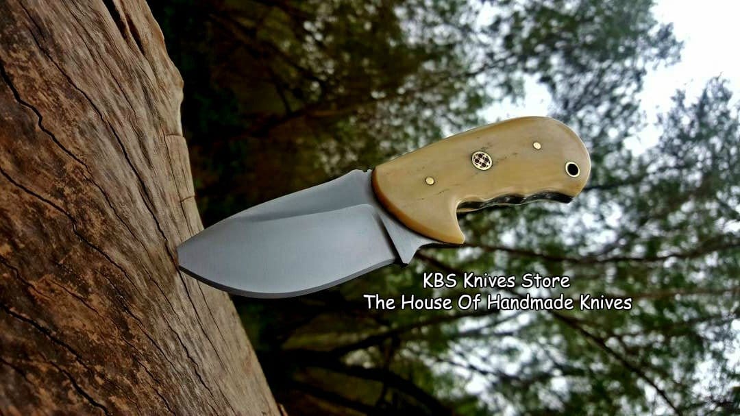 KBS Knives Store Skinner Knife Custom Handmade D2 Steel Blade EDC Skinner Knife