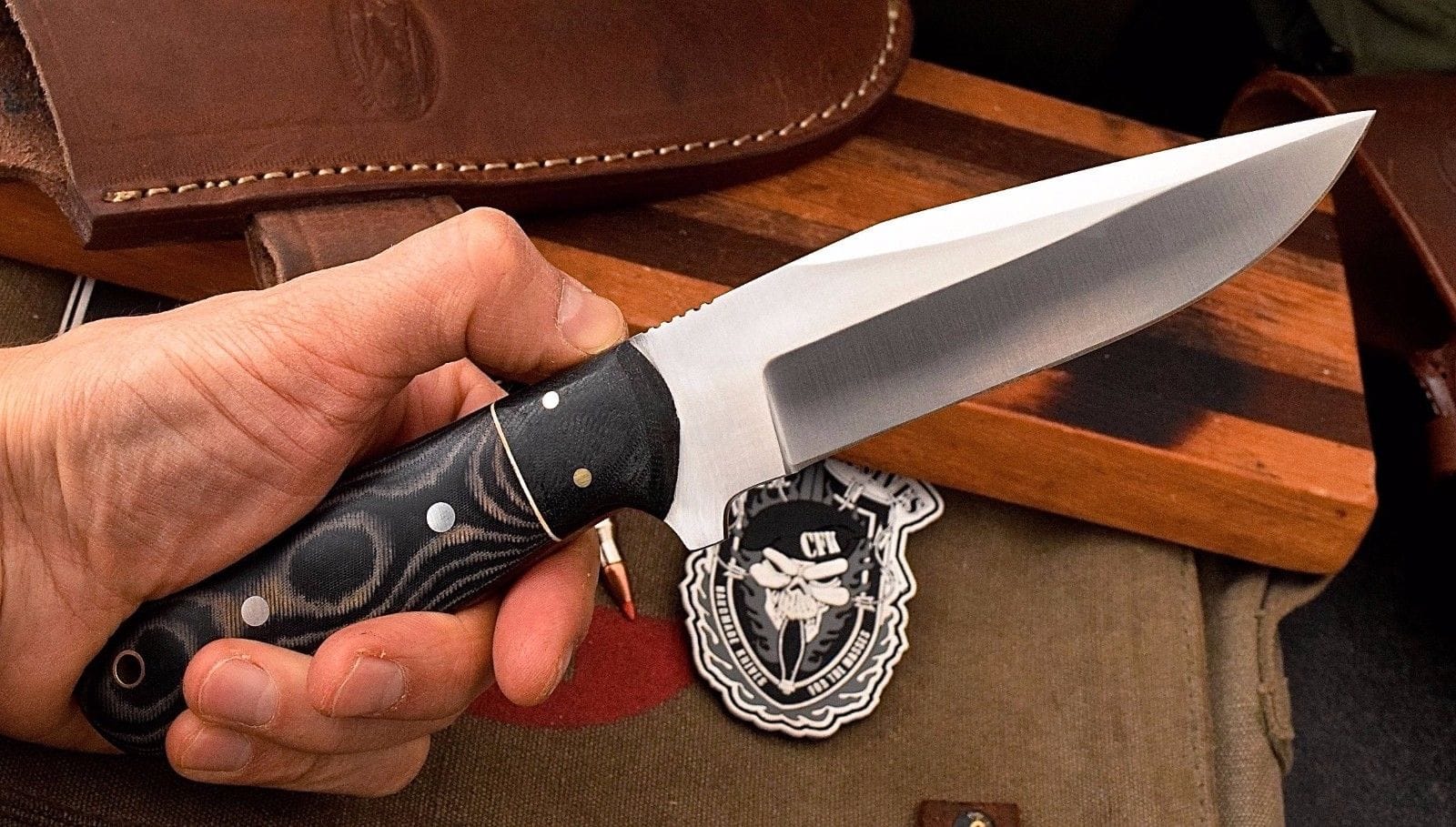 KBS Knives Store Skinner Knife Custom Handmade D2 Tool Steel Bushcraft Hunter Skinning Knife