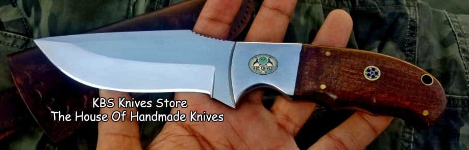 KBS Knives Store Skinner Knife Custom Handmade D2 Tool Steel  Hunting Skinning Camping Knife