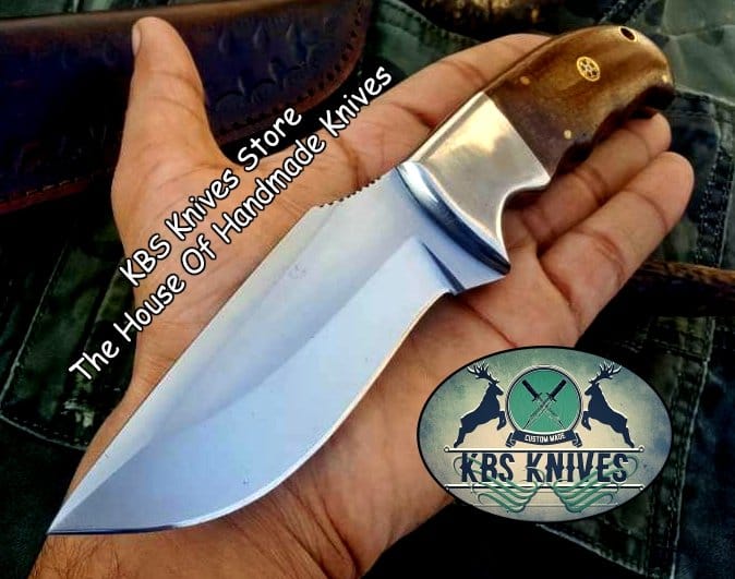 KBS Knives Store Skinner Knife Custom Handmade D2 Tool Steel  Hunting Skinning Camping Knife