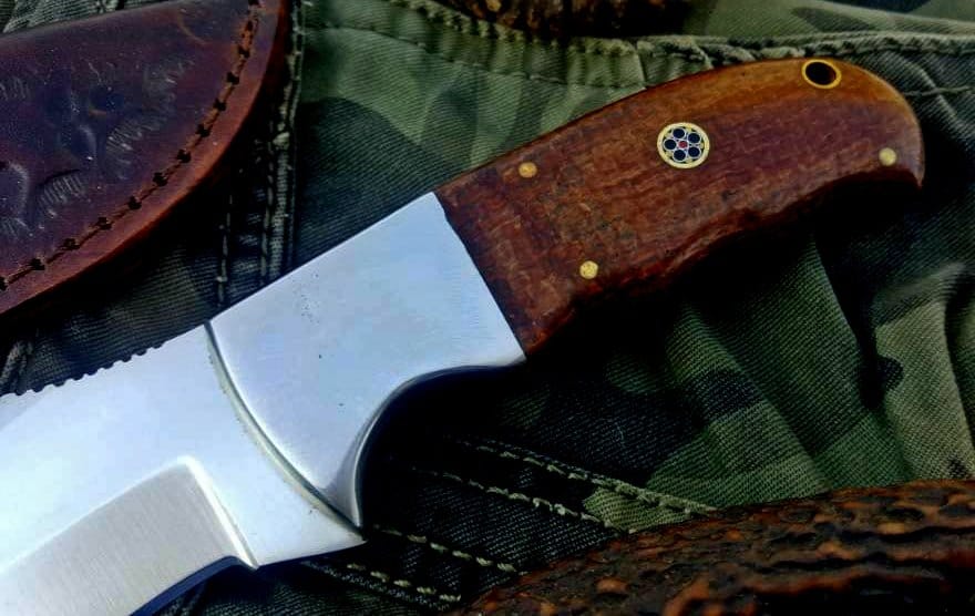 KBS Knives Store Skinner Knife Custom Handmade D2 Tool Steel  Hunting Skinning Camping Knife