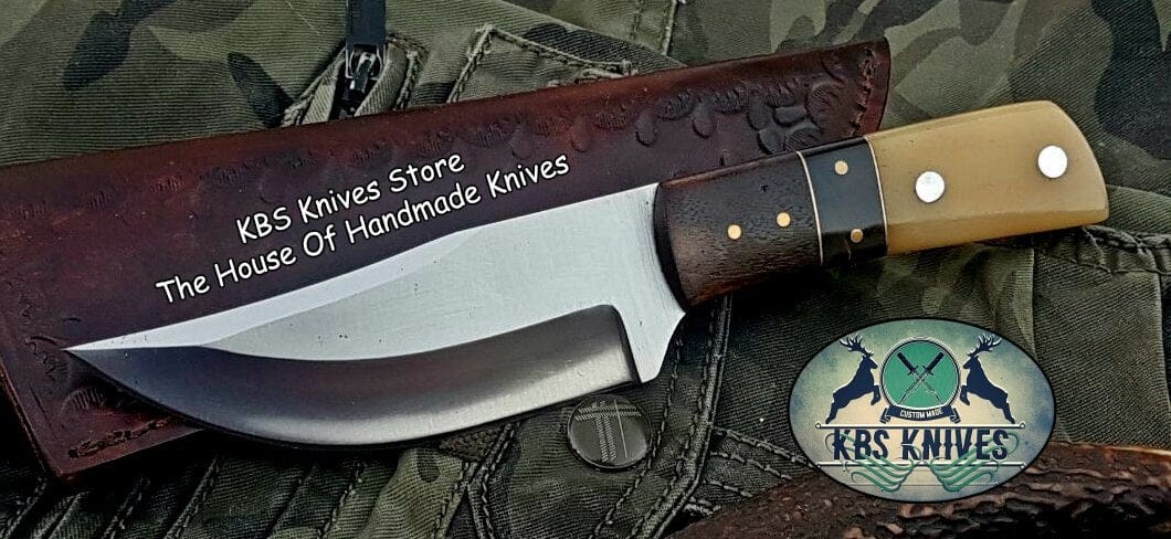 KBS Knives Store Skinner Knife Custom Handmade D2 Tool Steel Hunting Skinning Knife
