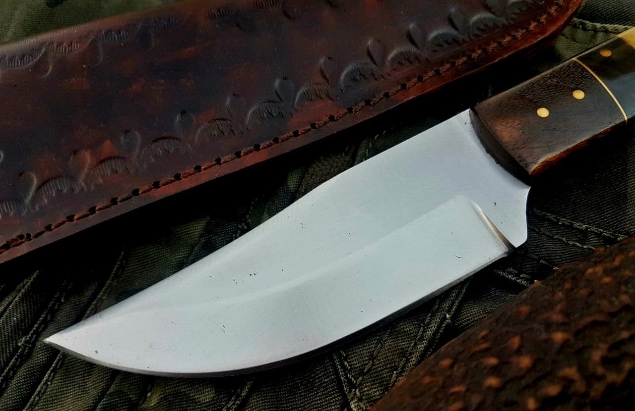 KBS Knives Store Skinner Knife Custom Handmade D2 Tool Steel Hunting Skinning Knife
