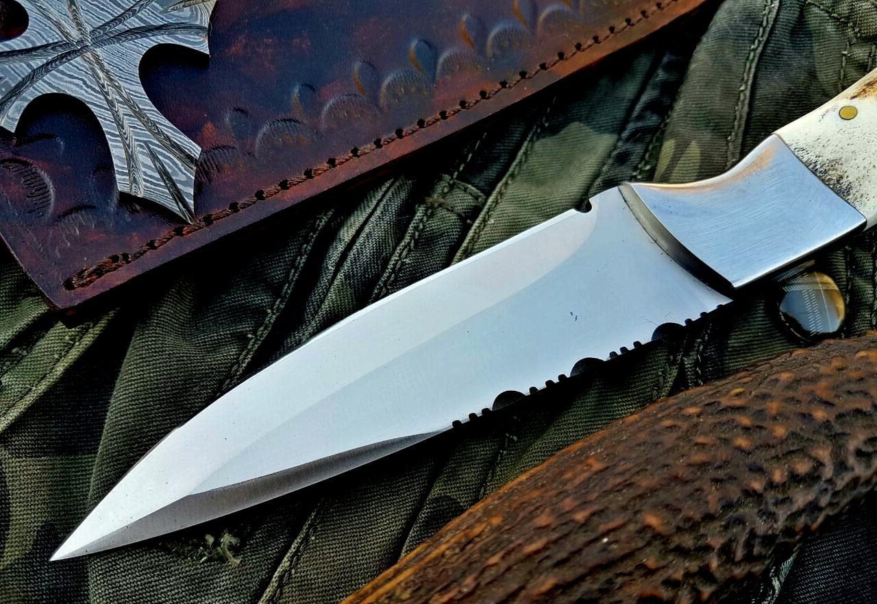 KBS Knives Store Skinner Knife Custom Handmade D2 Tool Steel Hunting Skinning Knife