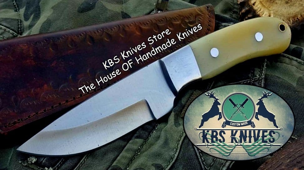 KBS Knives Store Skinner Knife Custom Handmade D2 Tool Steel Hunting Skinning Knife