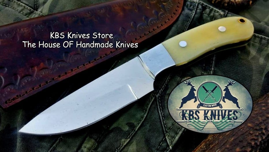 KBS Knives Store Skinner Knife Custom Handmade D2 Tool Steel Hunting Skinning Knife