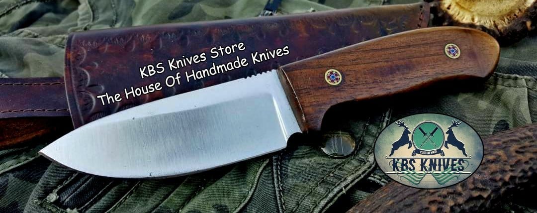 KBS Knives Store Skinner Knife Custom Handmade D2 Tool Steel Skinning Knife