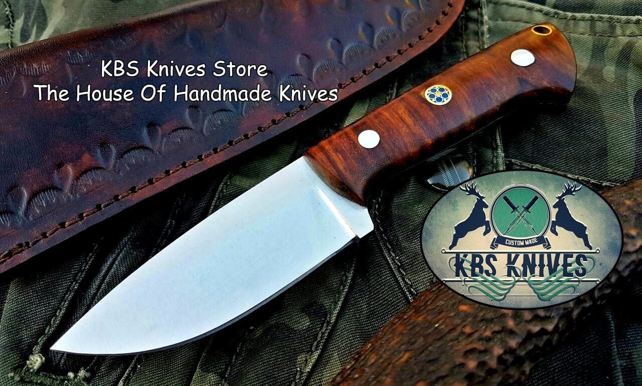 KBS Knives Store Skinner Knife Custom Handmade D2 Tool Steel Skinning Knife