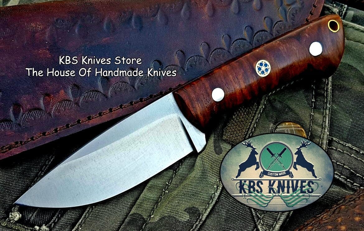 KBS Knives Store Skinner Knife Custom Handmade D2 Tool Steel Skinning Knife