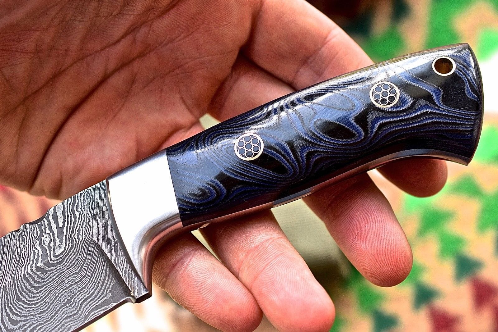 KBS Knives Store Skinner Knife Custom Handmade Damascus Bushcraft Hunting Skinning Skinner Micarta Knife