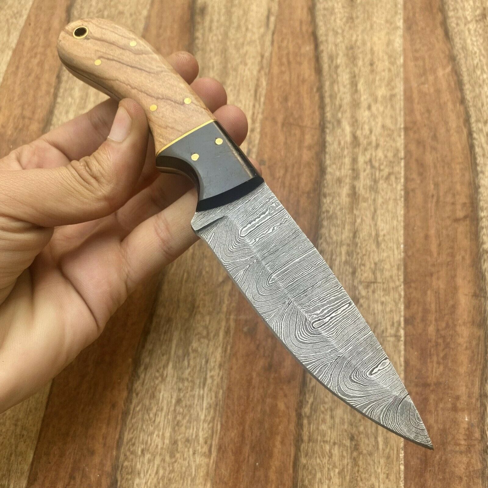 KBS Knives Store Skinner Knife Custom Handmade Damascus Skinning Hunting Knife