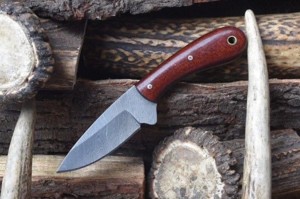 KBS Knives Store Skinner Knife Custom Handmade Damascus Steel Blade Skinner Knife