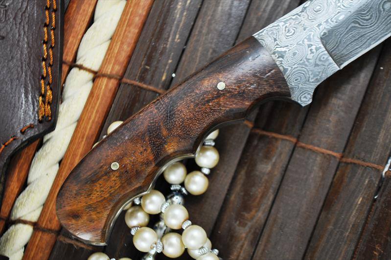 KBS Knives Store Skinner Knife Custom Handmade Damascus Steel EDC Skinning Knife