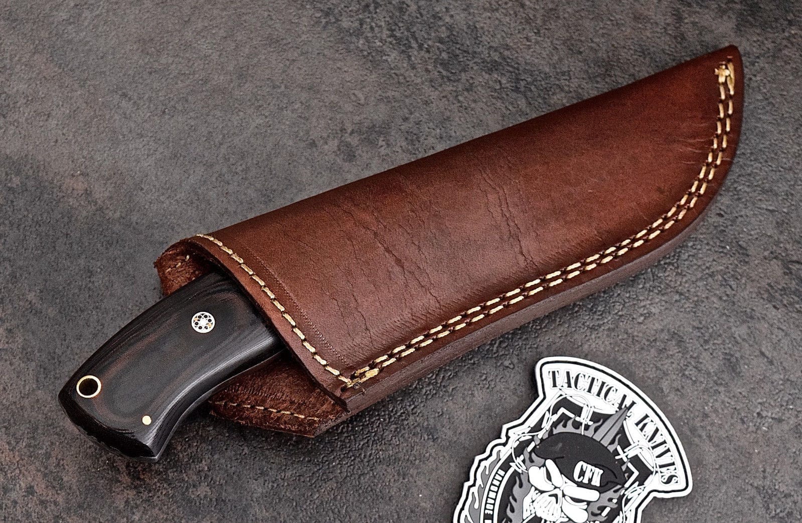 KBS Knives Store Skinner Knife Custom Handmade Damascus Steel Skinning/Camping/Hunting Knife
