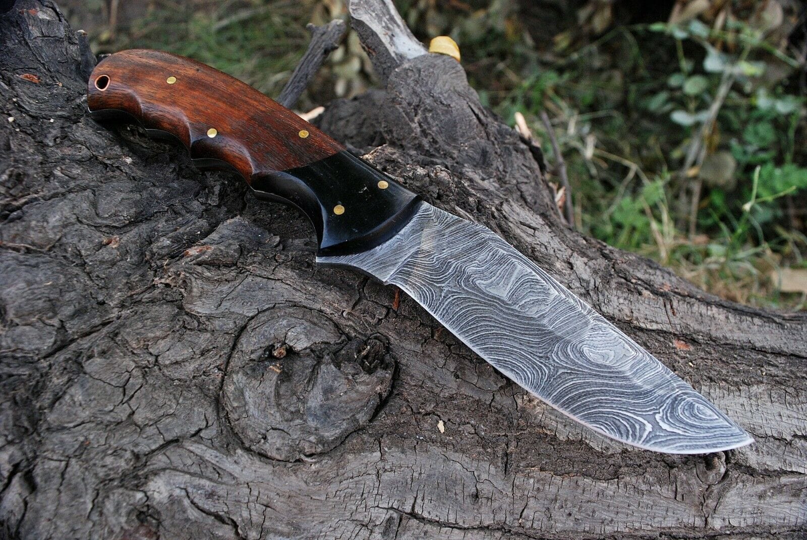 KBS Knives Store Skinner Knife Custom Handmade Damascus Steel Skinning Hunting Knife