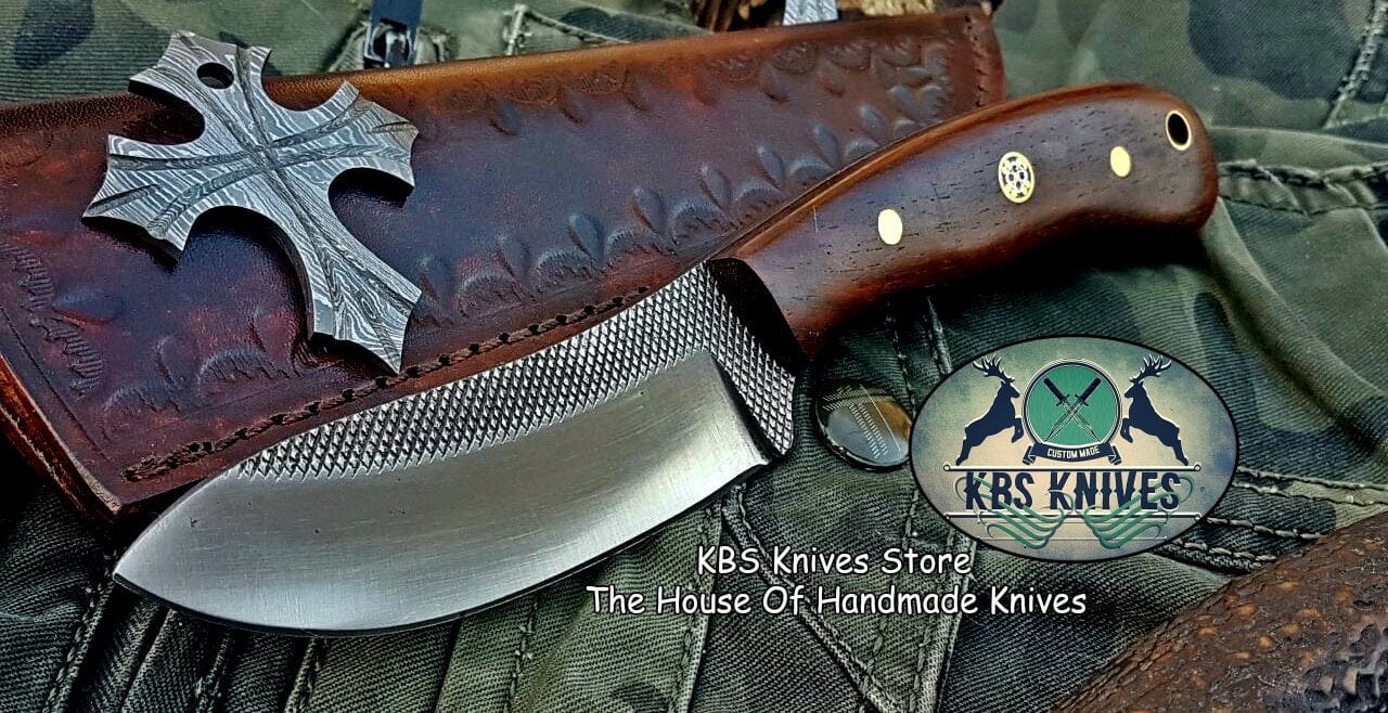 KBS Knives Store Skinner Knife Custom Handmade File Tool Steel Hunting Skinning Knife