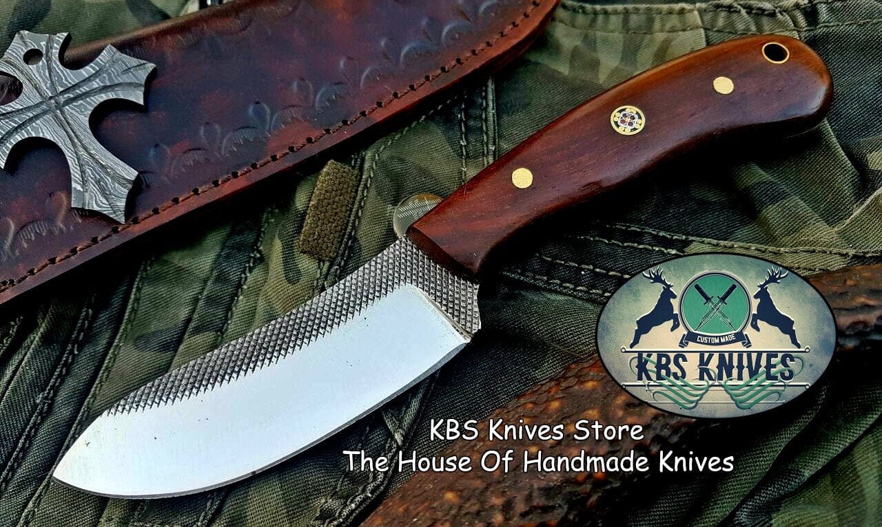 KBS Knives Store Skinner Knife Custom Handmade File Tool Steel Hunting Skinning Knife