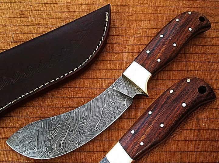KBS Knives Store Skinner Knife Damascus Hunting Skinning Knife