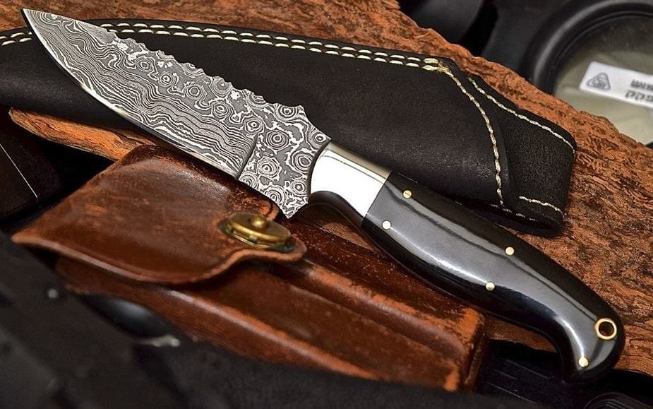 KBS Knives Store Skinner Knife Damascus steel Hunting/skinning knife