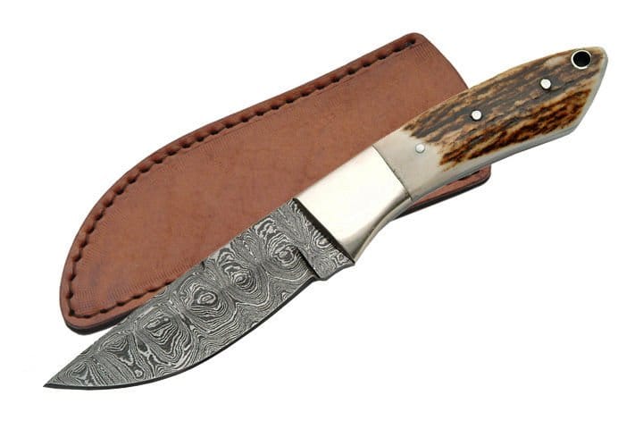 KBS Knives Store Skinner Knife damascus steel skinning knife