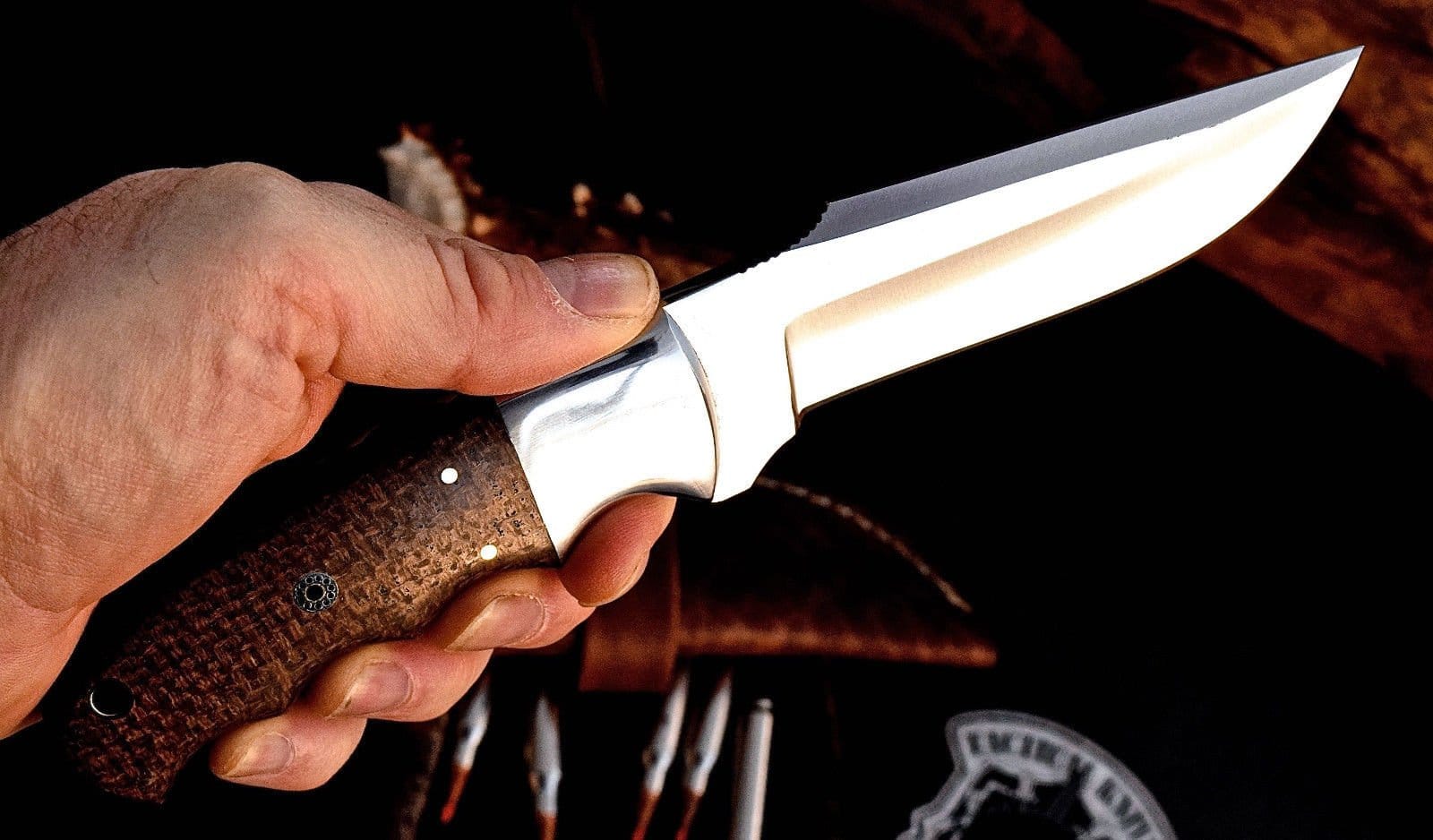 KBS Knives Store Skinner Knife Full Tang Custom Handmade D2 Steel Hunting/Skinning Knife