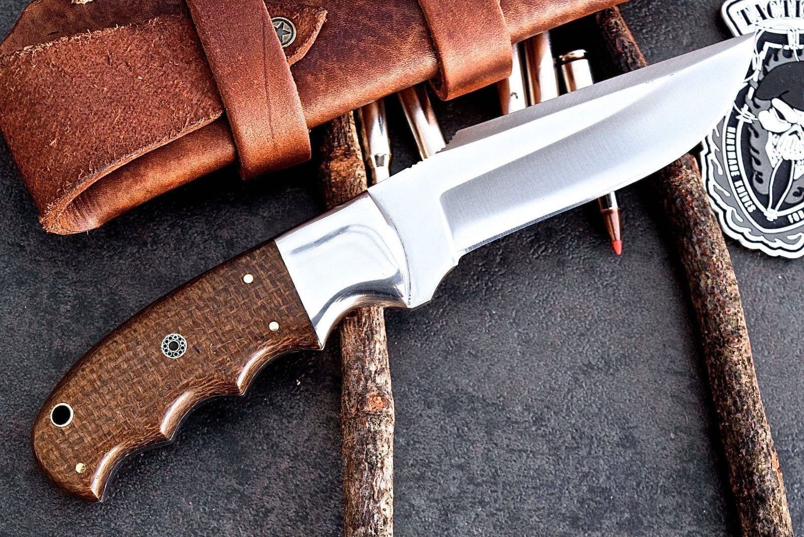 KBS Knives Store Skinner Knife Full Tang Custom Handmade D2 Steel Hunting/Skinning Knife