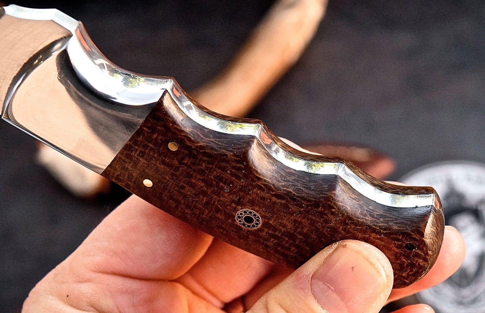KBS Knives Store Skinner Knife Full Tang Custom Handmade D2 Steel Hunting/Skinning Knife