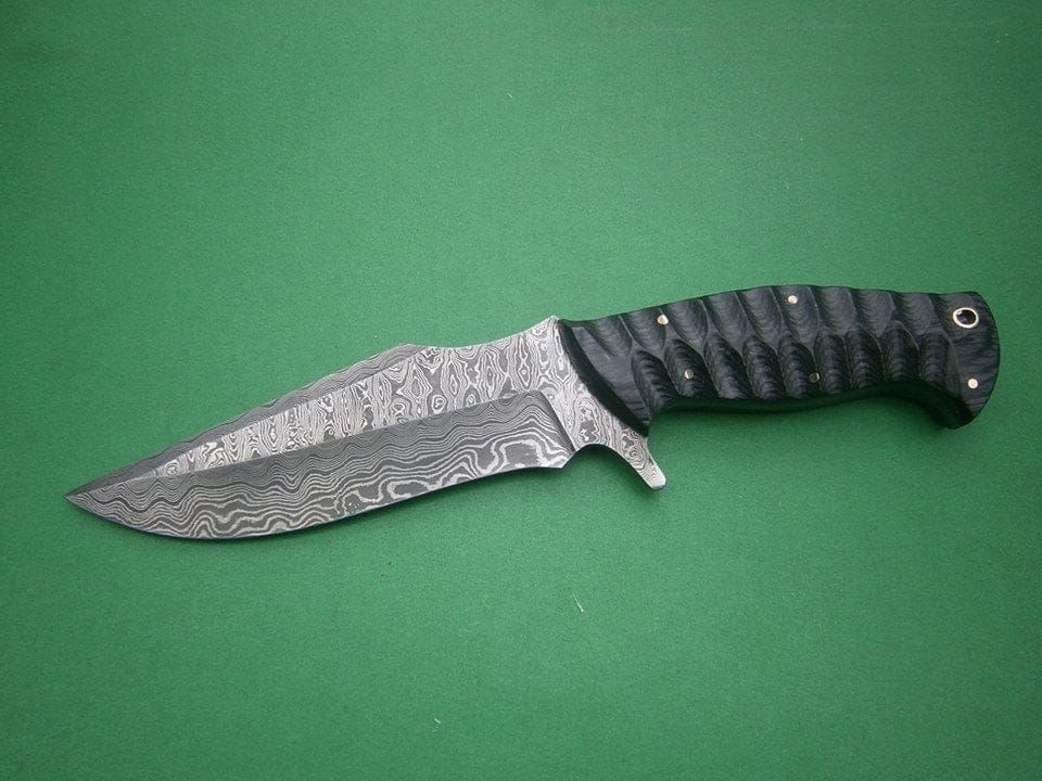 KBS Knives Store Skinner Knife Full Tang Custom Handmade Damascus Steel Hunting/Skinning Knife