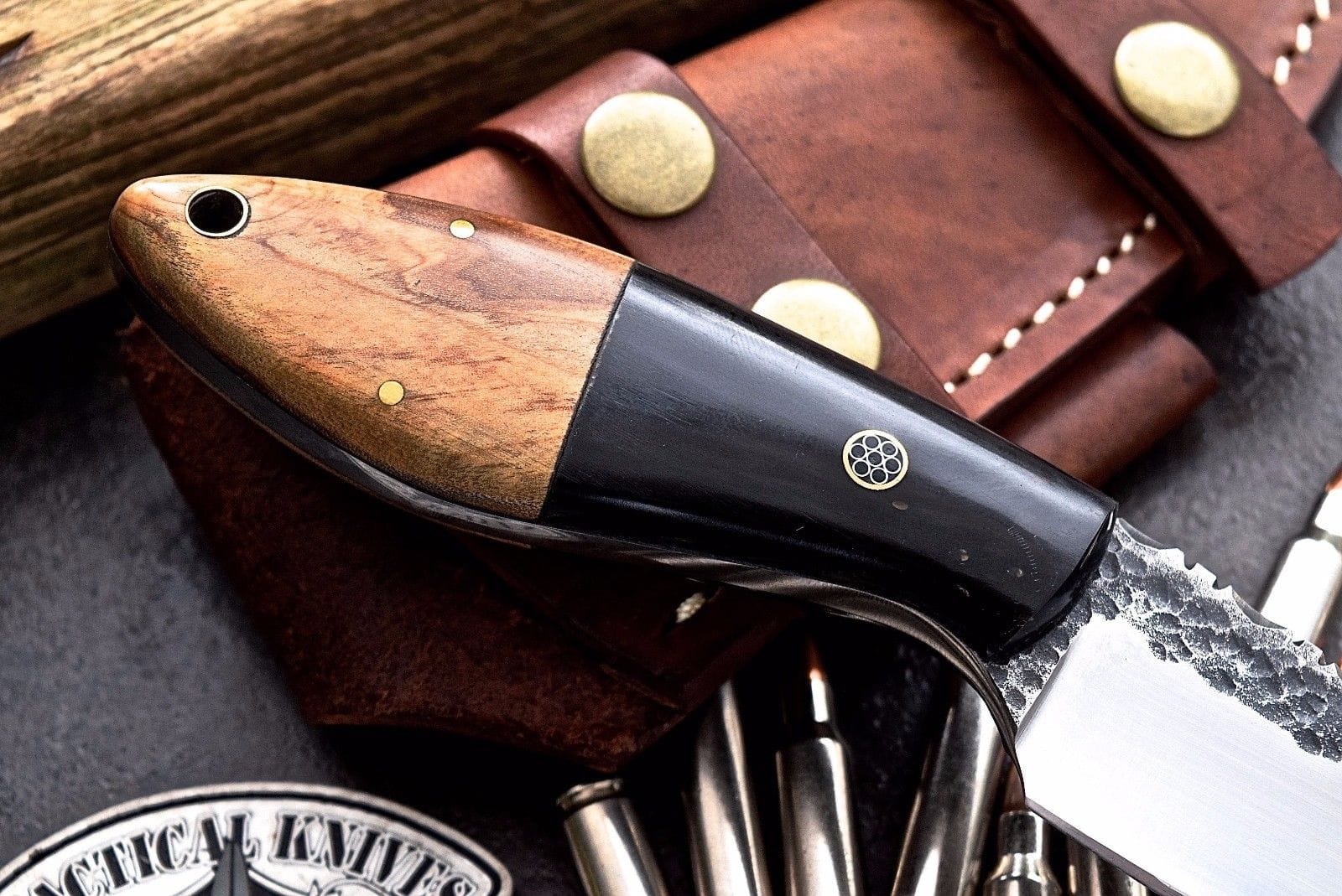 KBS Knives Store Skinner Knife Full Tang Custom Handmade Railroad SpikeHunting Skinning Knife