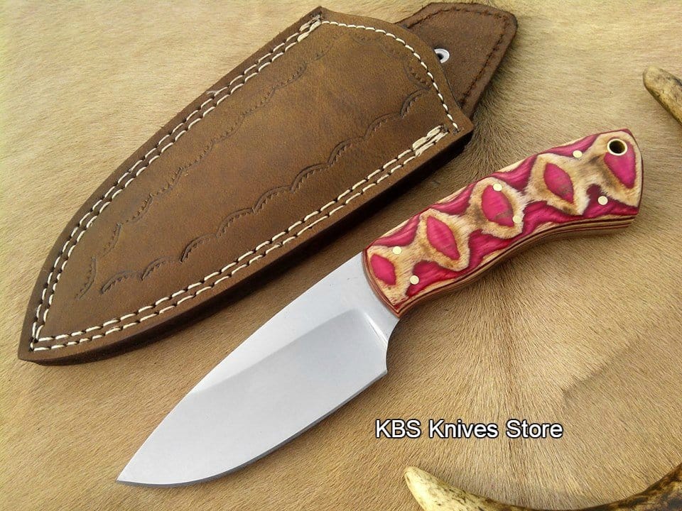 KBS Knives Store Skinner Knife Hand Made D2 Steel Blade Skinning Knife