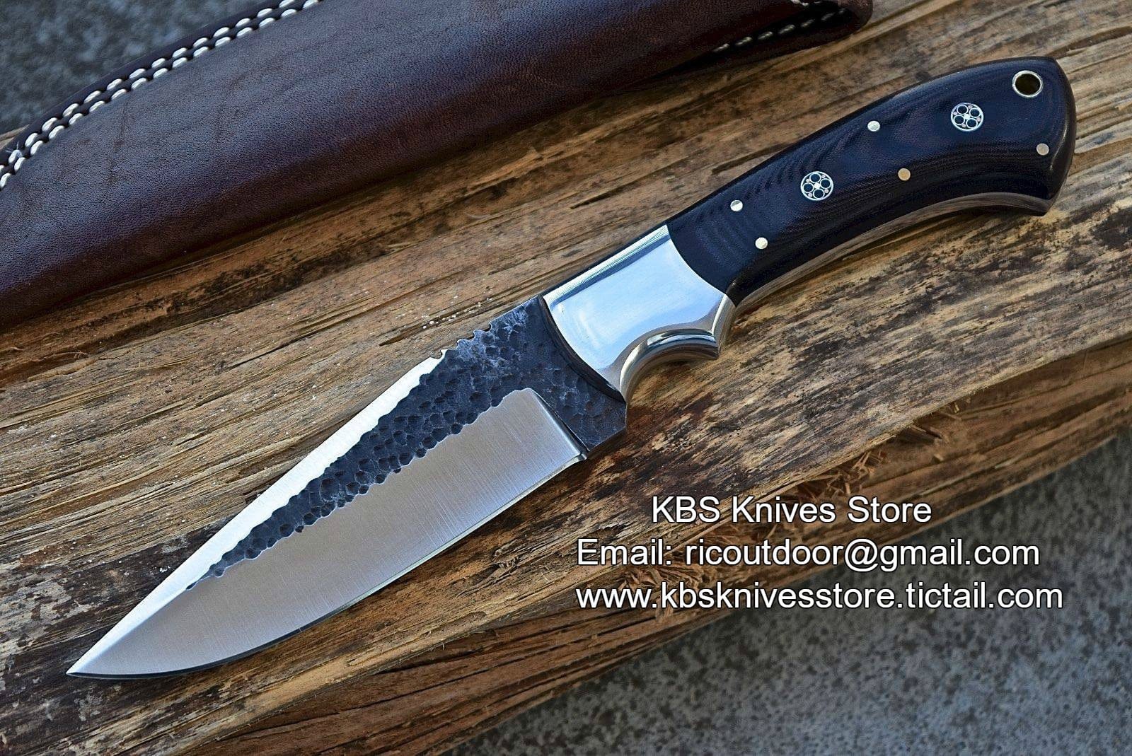 KBS Knives Store Skinner Knife Hand Made D2 Steel Hand Forged Skinning Knife