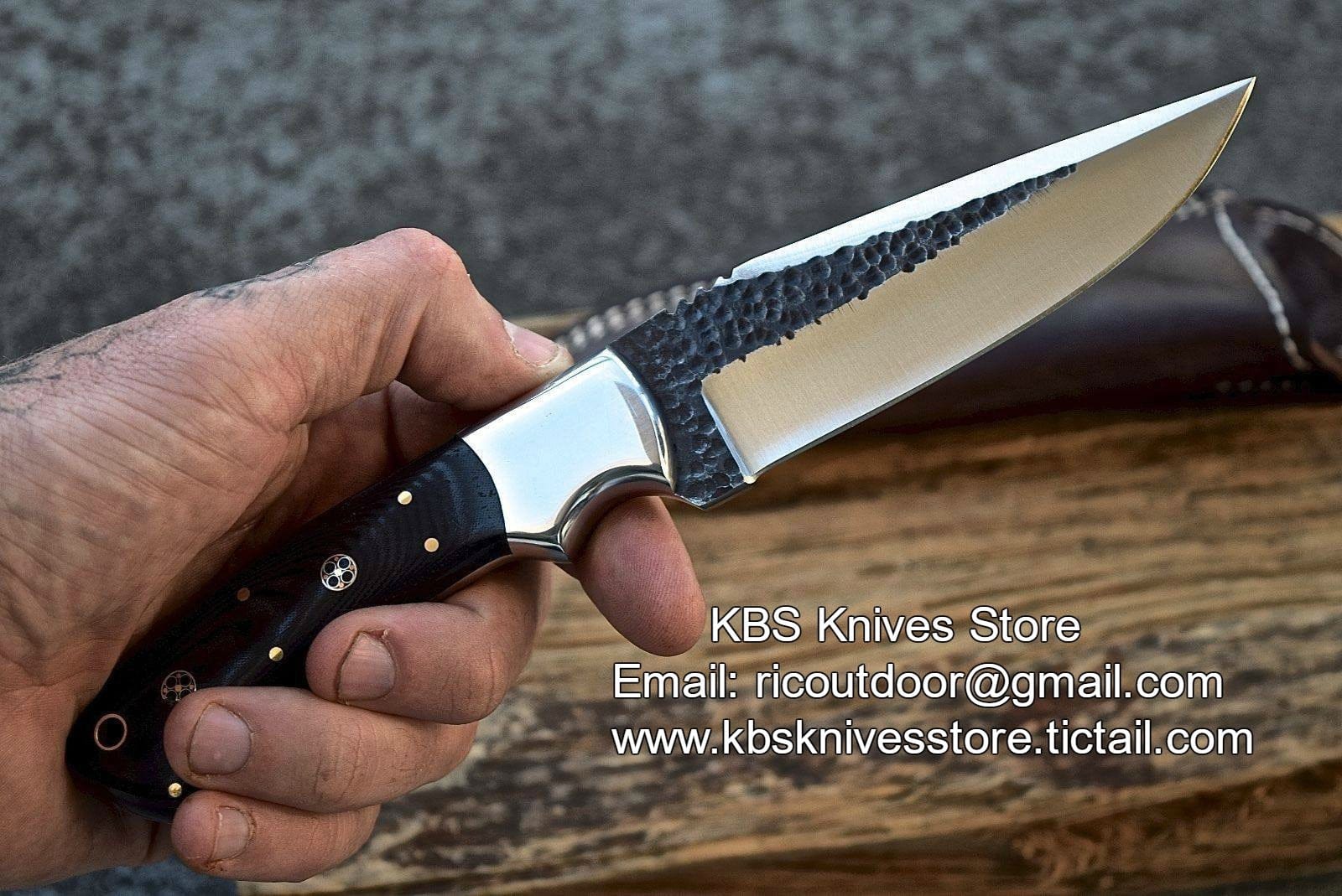 KBS Knives Store Skinner Knife Hand Made D2 Steel Hand Forged Skinning Knife