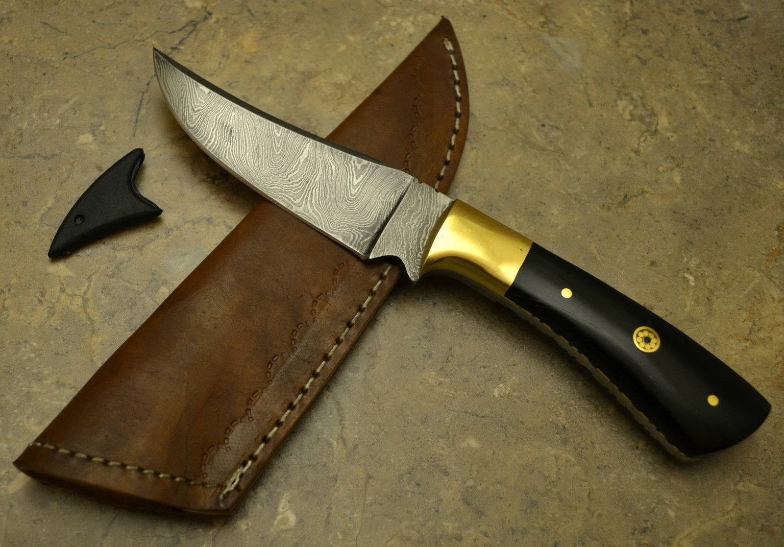 KBS Knives Store Skinner Knife Hand Made Damascus Skinning Knife