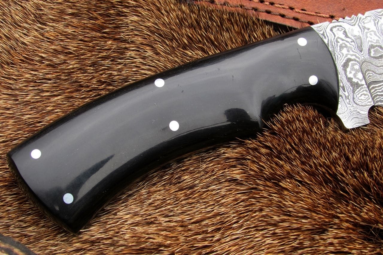 KBS Knives Store Skinner Knife Hand Made Damascus Skinning Knife