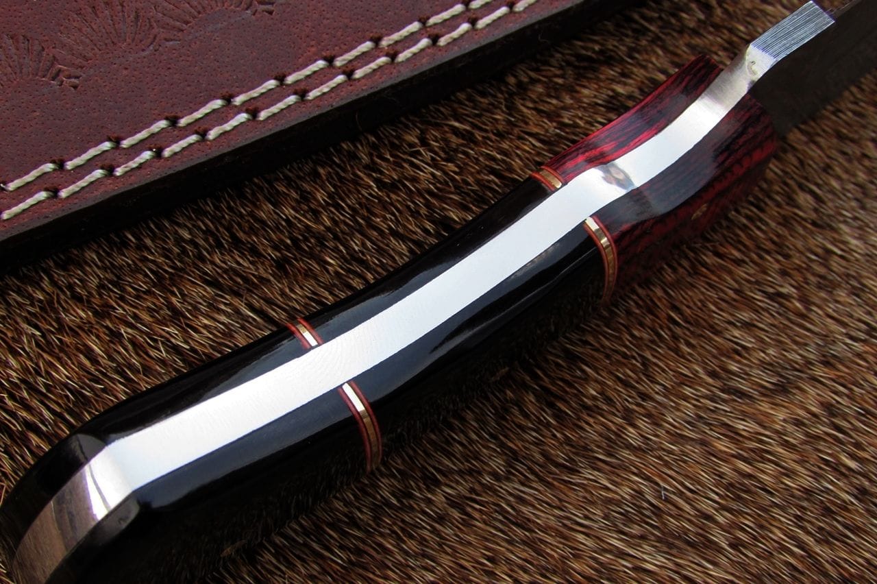 KBS Knives Store Skinner Knife HANDMADE DAMASCUS STEEL SKINNER KNIFE