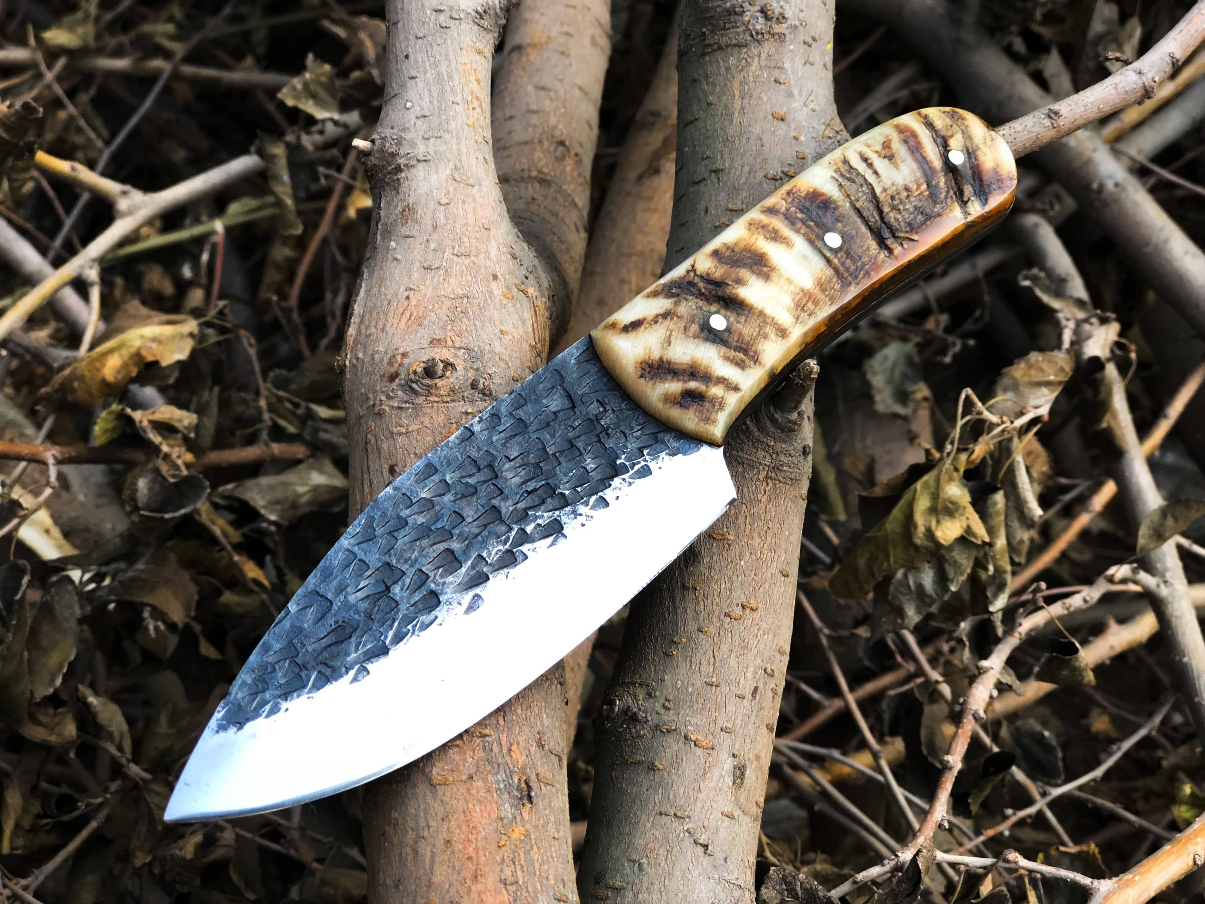 KBS Knives Store Skinner Knife New Full Tang Custom Handmade 1095 Steel Skinner Knife